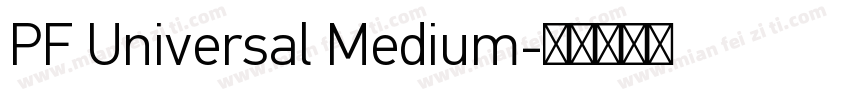PF Universal Medium字体转换